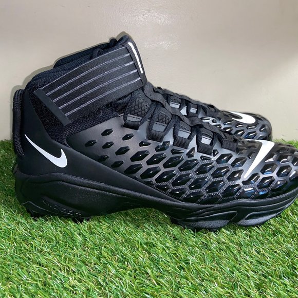 Men Nike Force Savage Pro 2 Shark P Football Cleats Black BV5448-001 Sz NEW